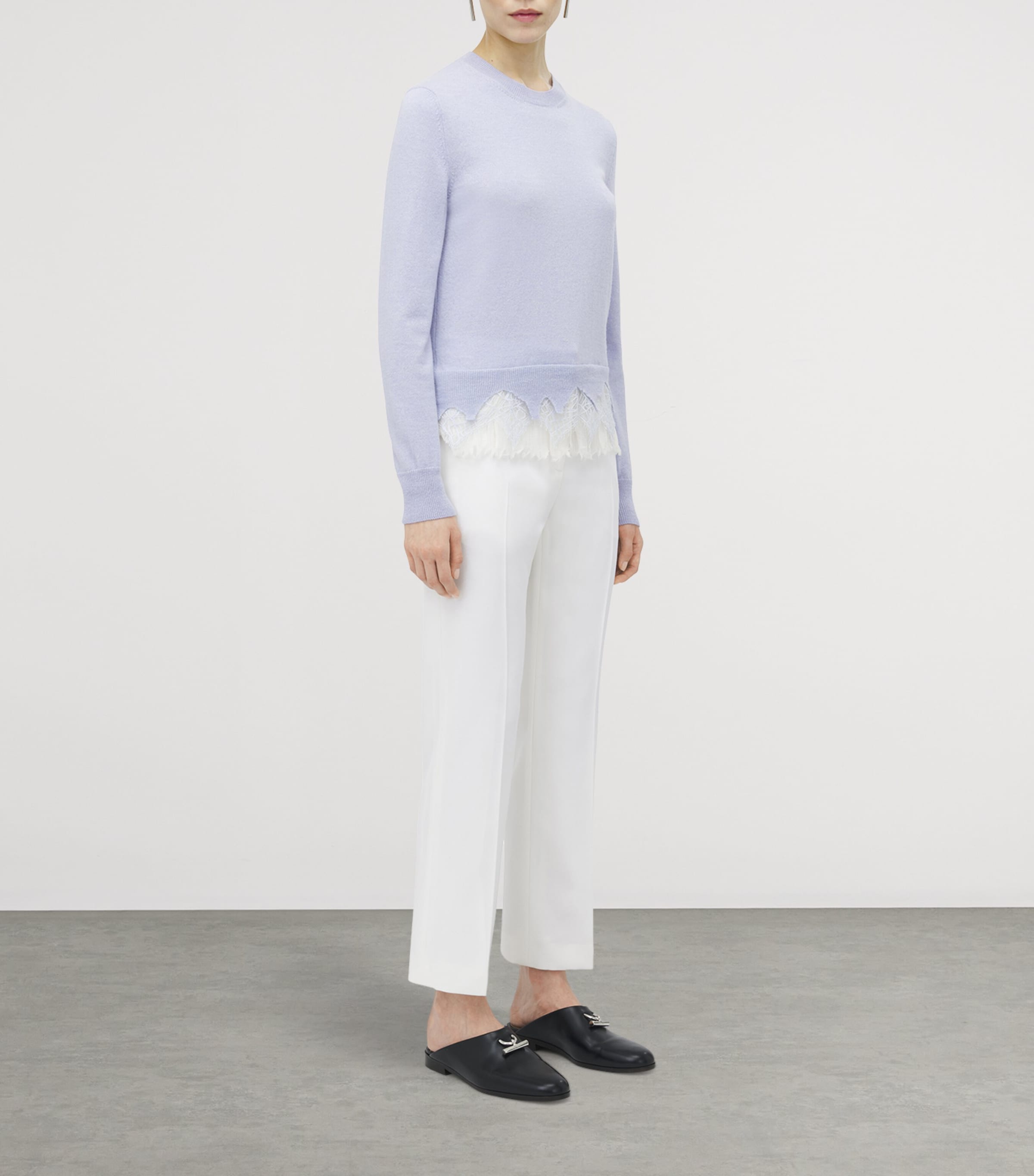 McQueen Wool-Cashmere Cobweb-Lace Sweater | Harrods US