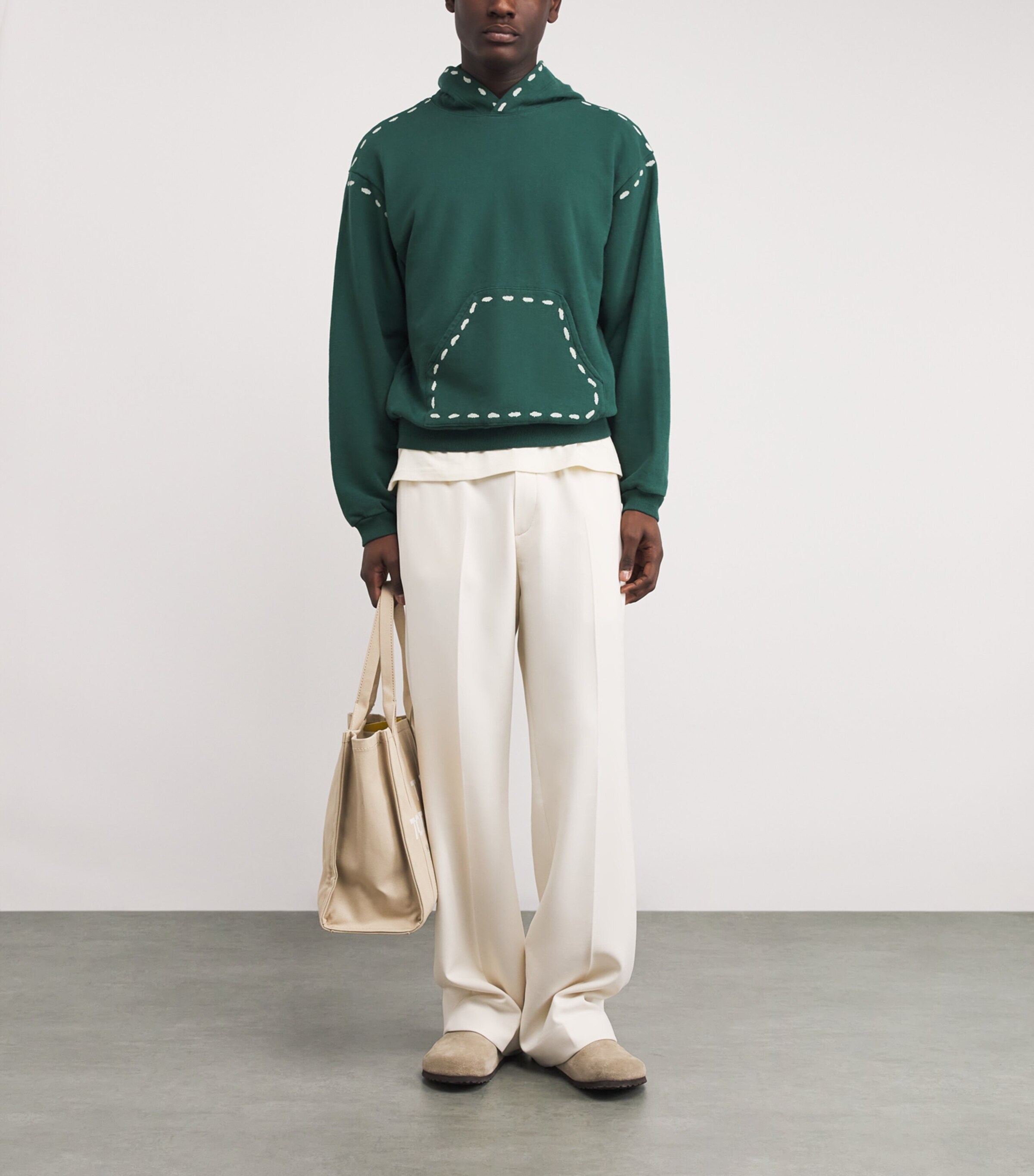 Oversized Marionette Hoodie GREEN Image 2