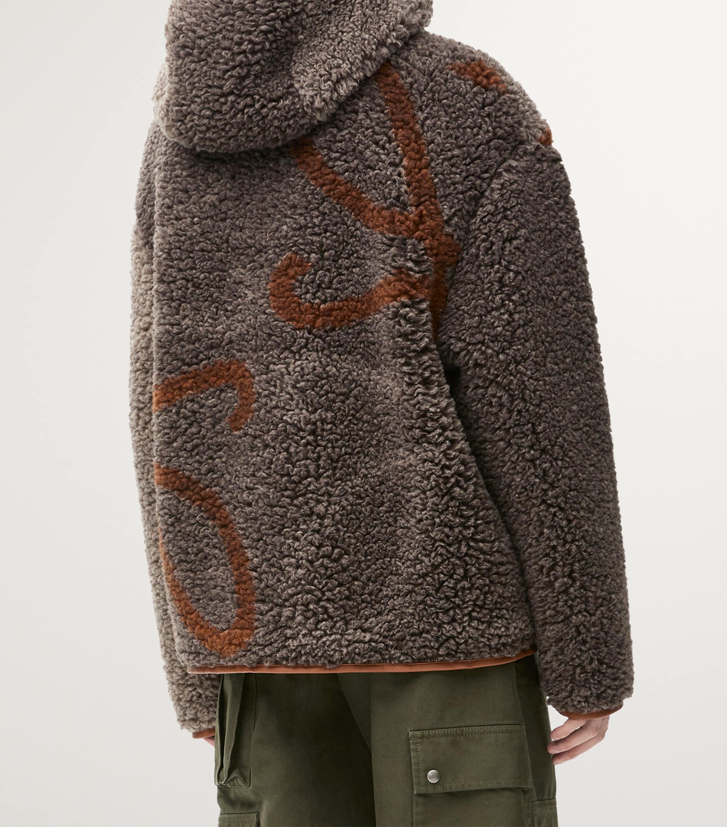 LOEWE Fleece Hooded Jacket | Harrods US