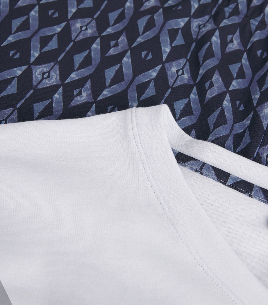 Cotton Night & Day Gem Pyjama Set 3023 BLUE DIAMONDS Image 5