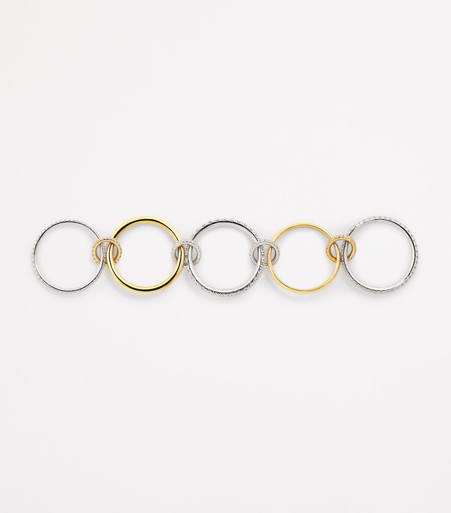 Yellow Gold, White Gold and Diamond Alia Ring YELLOW GOLD Image 3