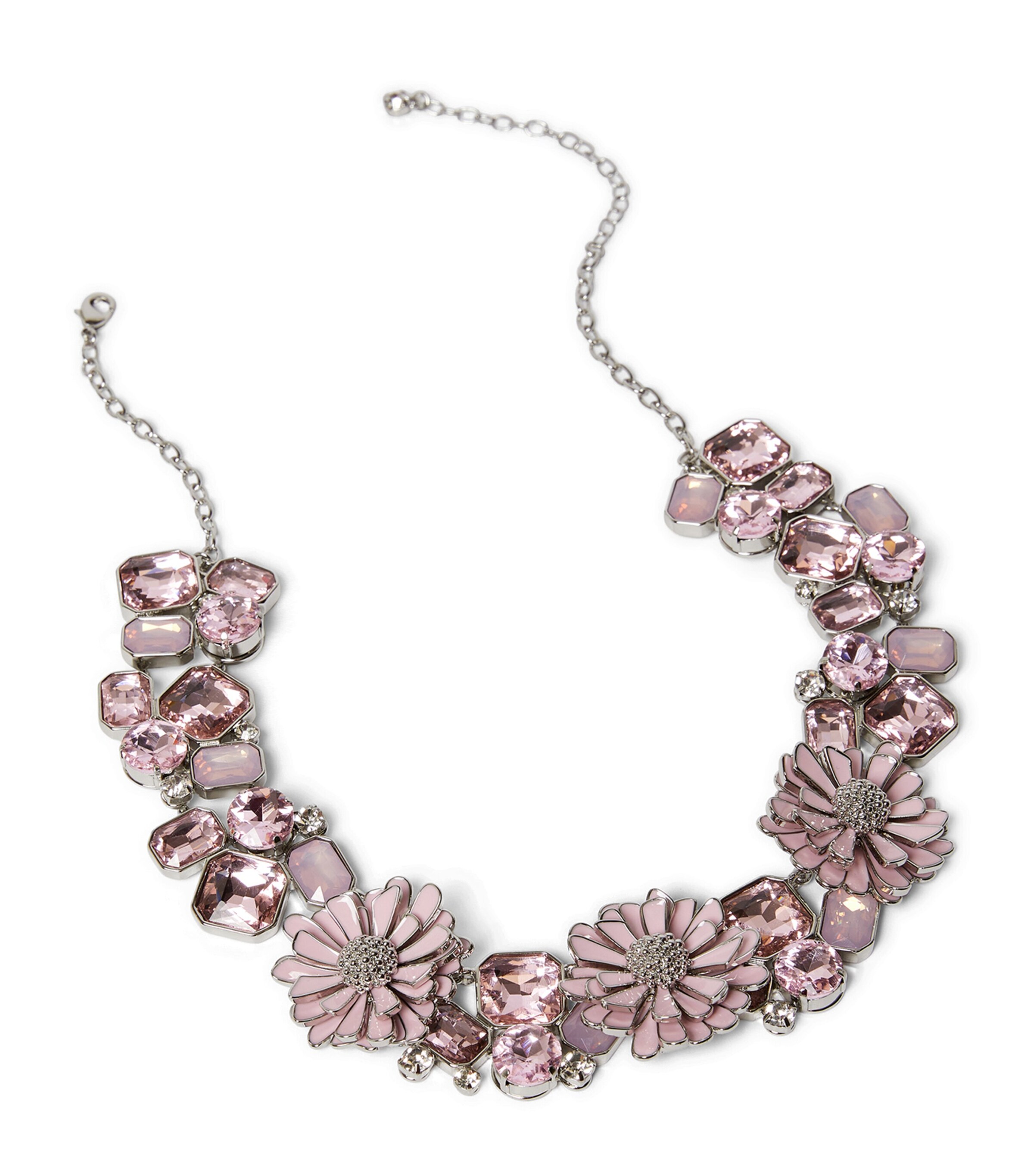 Marina Rinaldi Crystal-Embellished Yser Flower Necklace | Fashion Jewellery | Necklaces | Designers | Marina Rinaldi