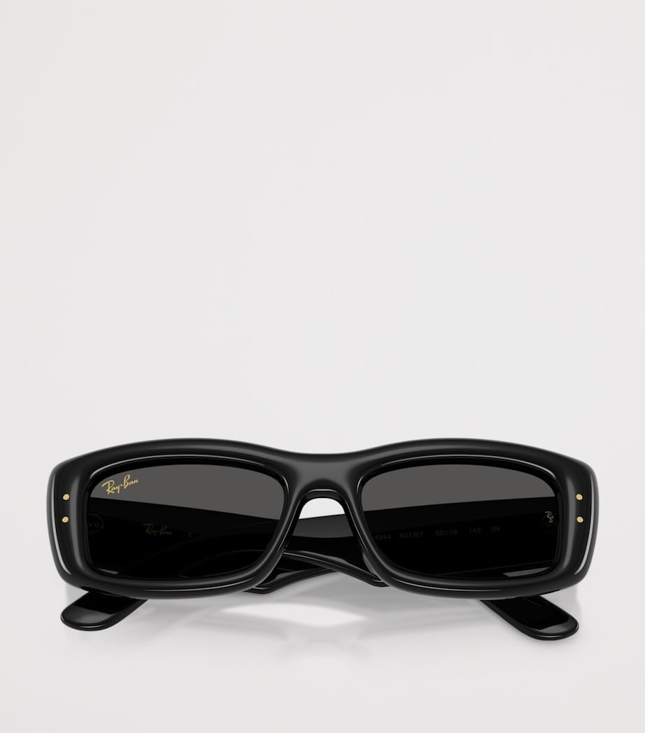 Ray-Ban Kiliane Puffer Rectangle Sunglasses Black Image 5