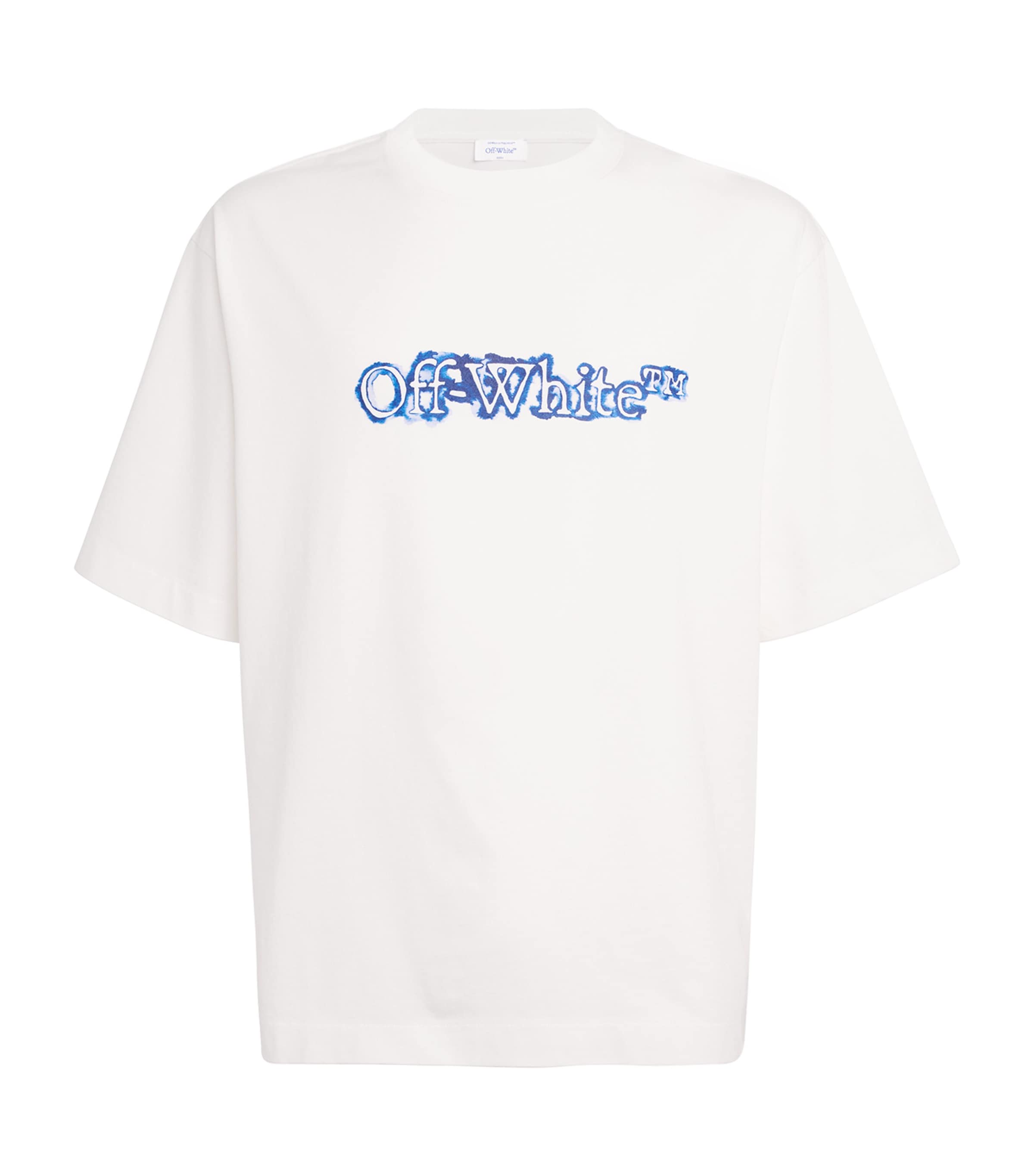 Off-white Cloudy Arrow Skate Cotton T-shirt In White
