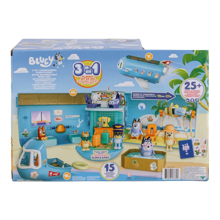 3-in-1 Transforming Plane Play Set MULTI Image 12