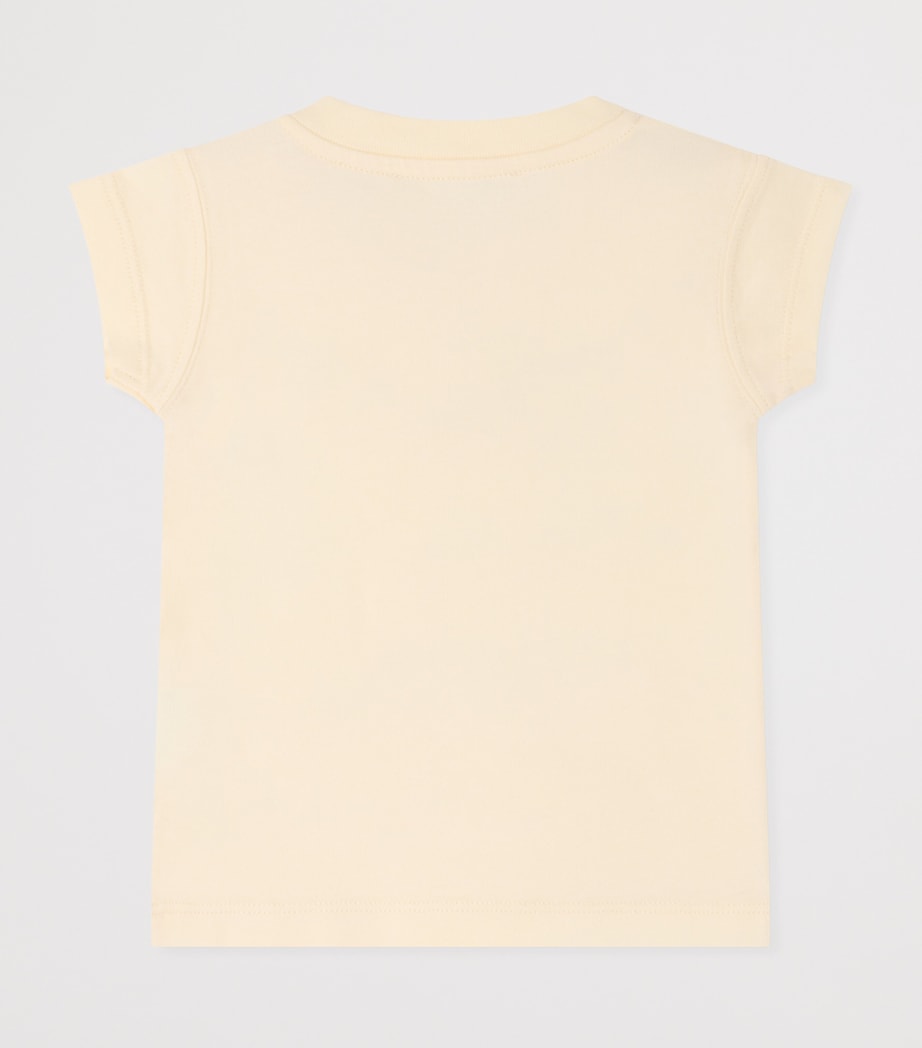 Bonpoint Cotton Printed T-Shirt (6-18 Months) Upb Ecru Image 2