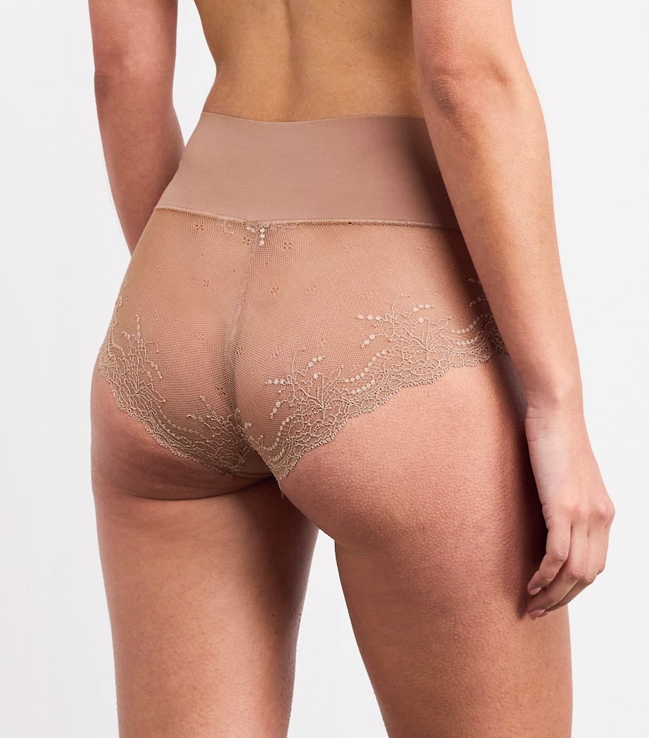 Lace Undie-Tectable Hipster Briefs CAFE AU LAIT Image 3