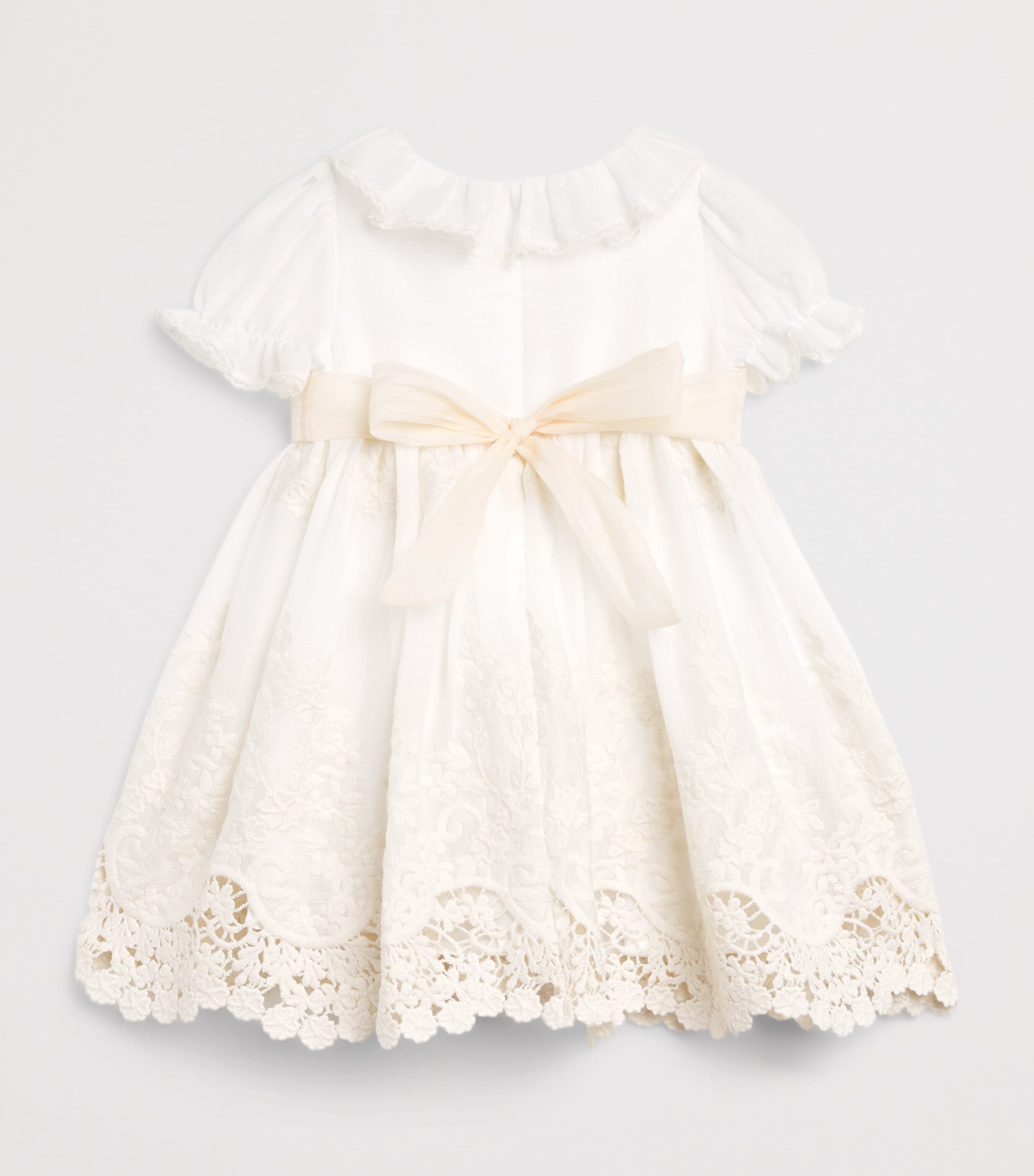 Patachou Bow-Detail Dress (3 Months-3 Years) Ivory Image 2