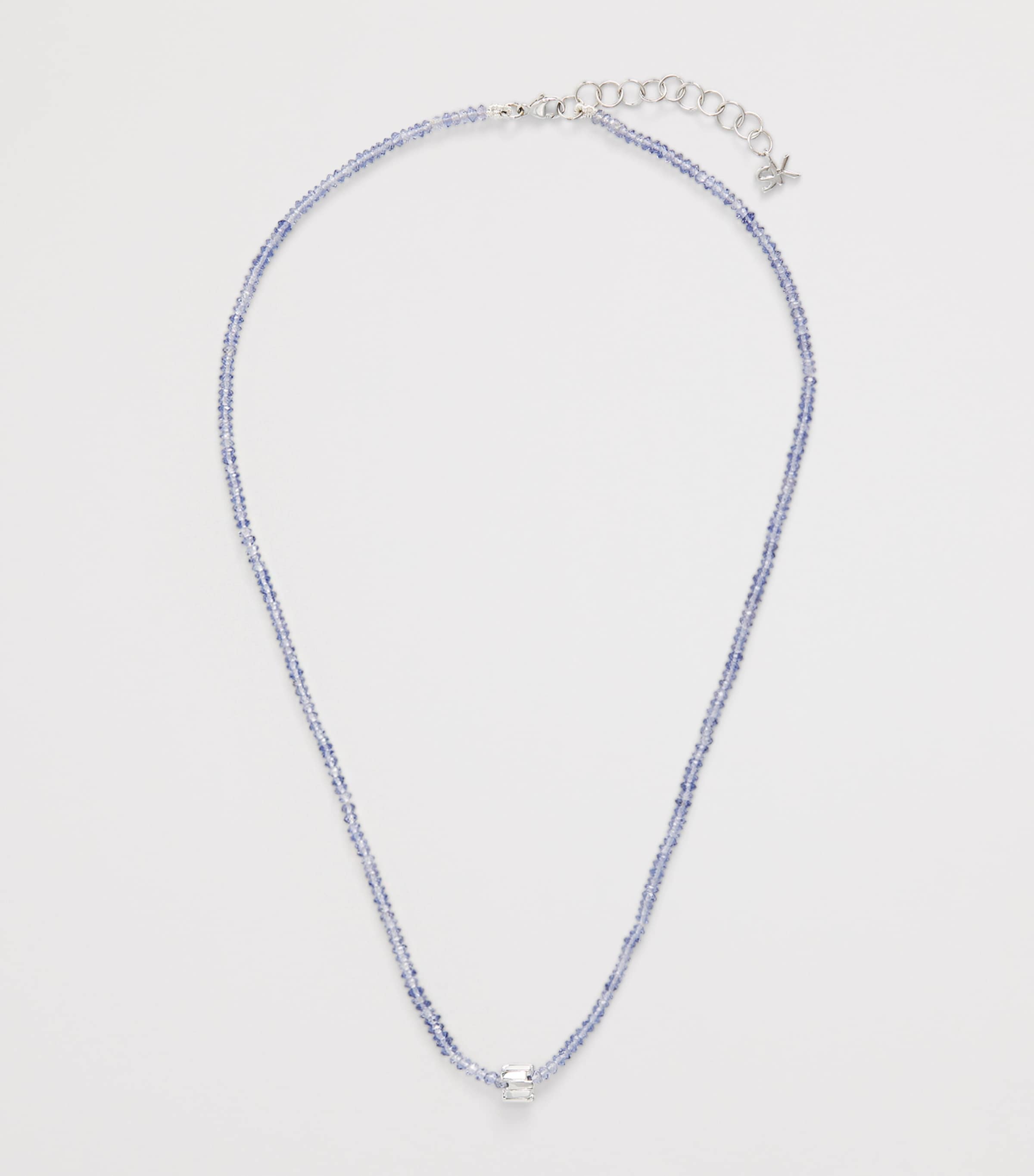 Suzanne Kalan White Gold and Iolite Infinite Beaded Necklace Wg/iol Image 3