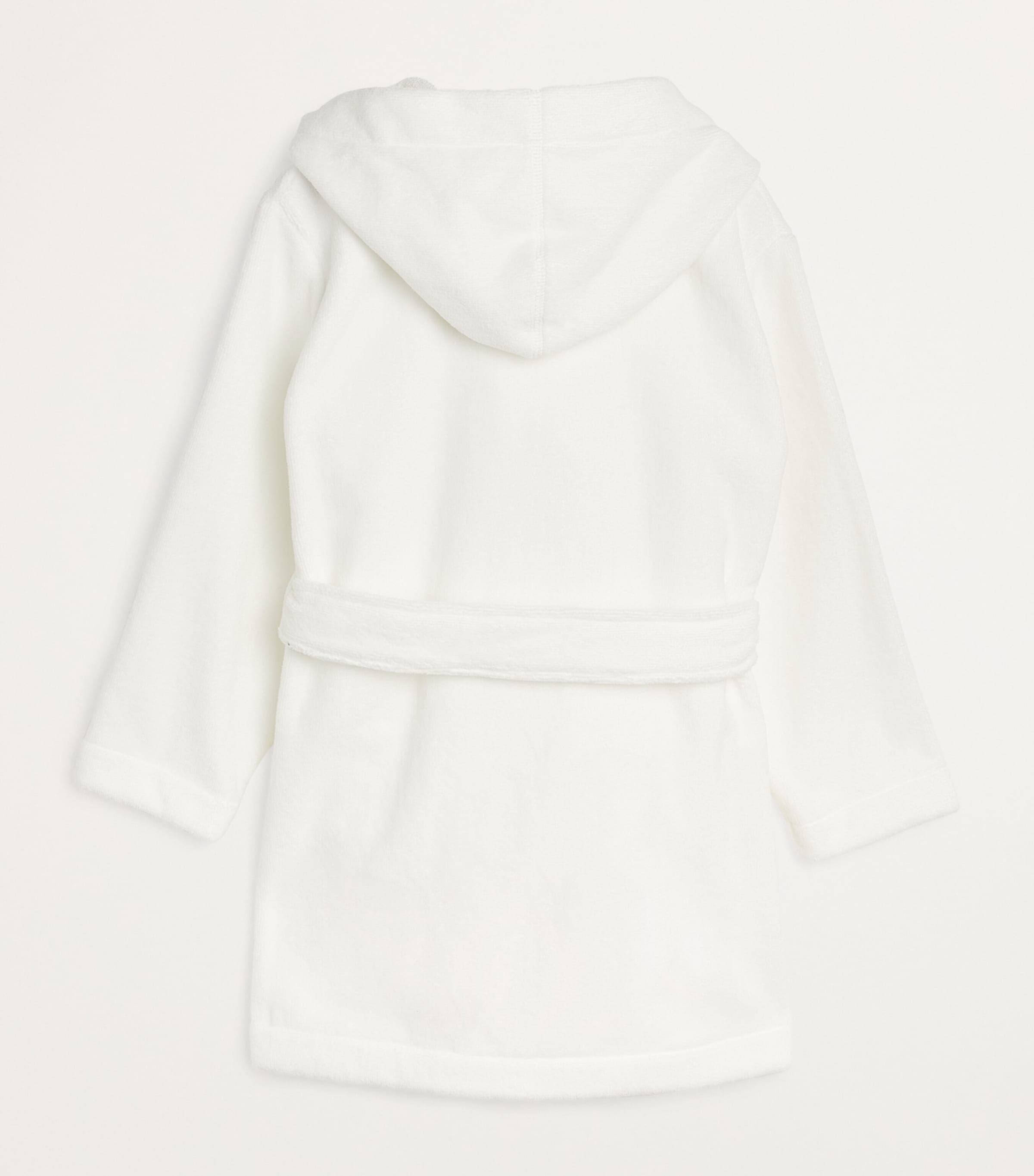 Harrods Embroidered Bear Dressing Gown (2-6 Years) Ivory Image 2
