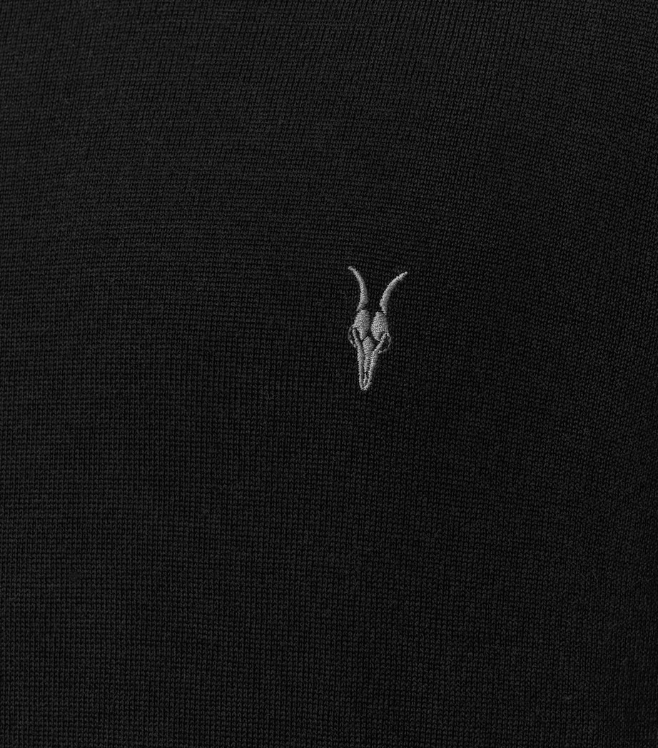 Merino Wool Mode Sweater BLACK Image 9