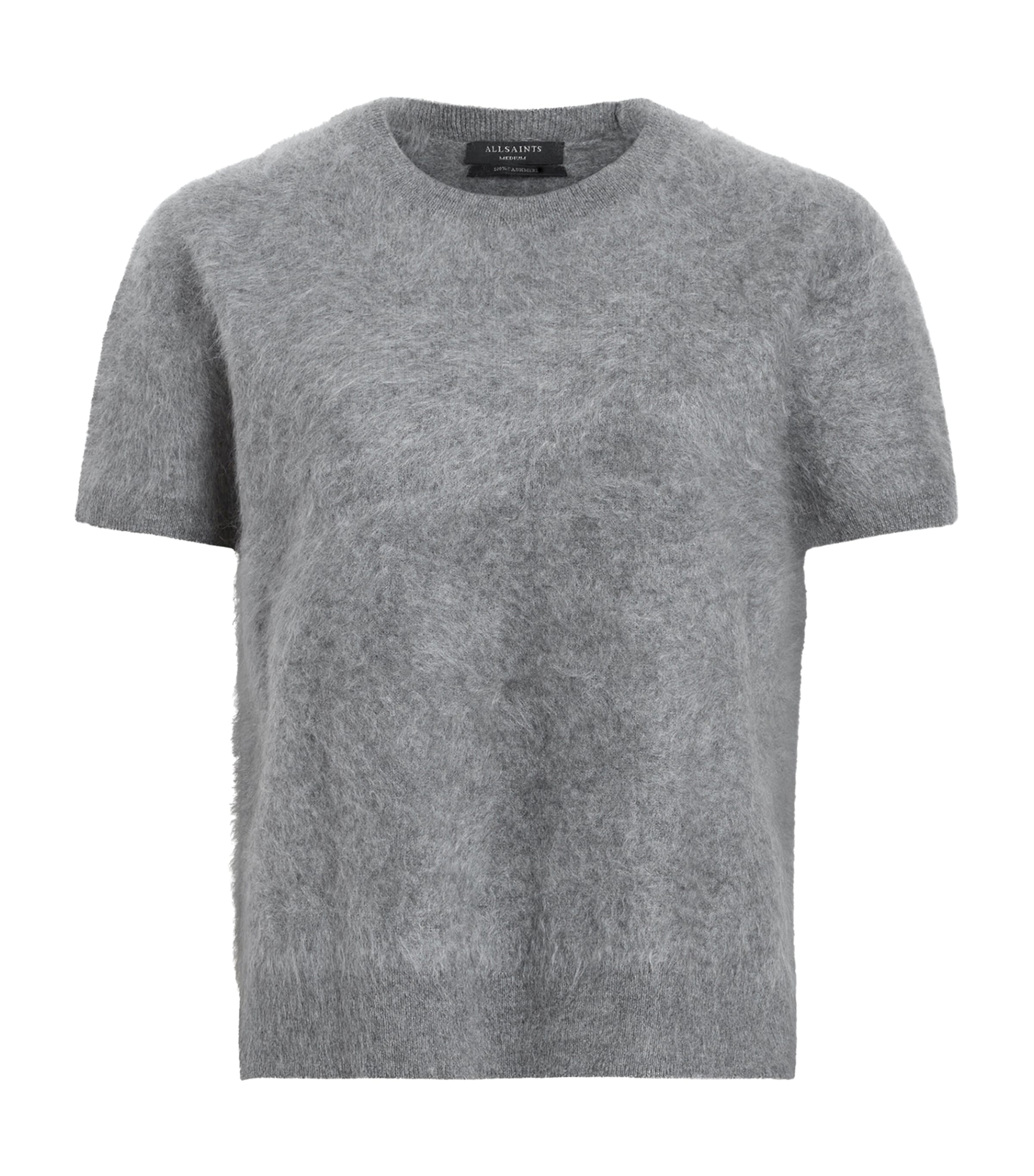 Shop Allsaints Cashmere Rebel T-shirt In Grey