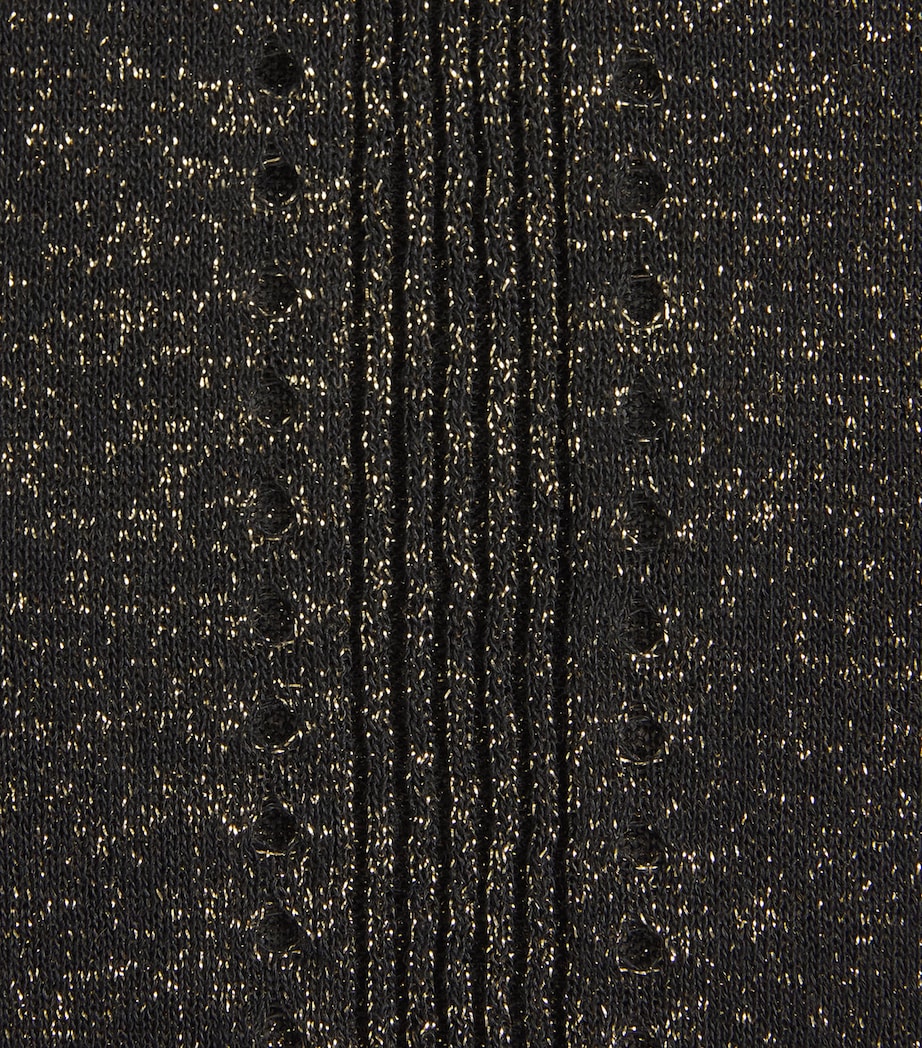 Metallic Lurex Leblanc Sweater BLACK/GILT Image 5