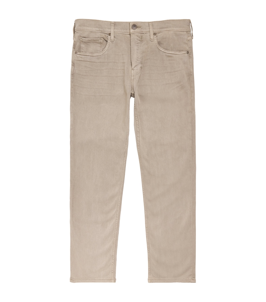PAIGE Mens Normandie Straight Jeans Vint Ple Beige Image 1