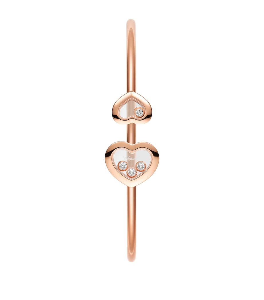 Rose Gold and Diamond Happy Diamonds Bangle 18K ROSE GOLD Image 3