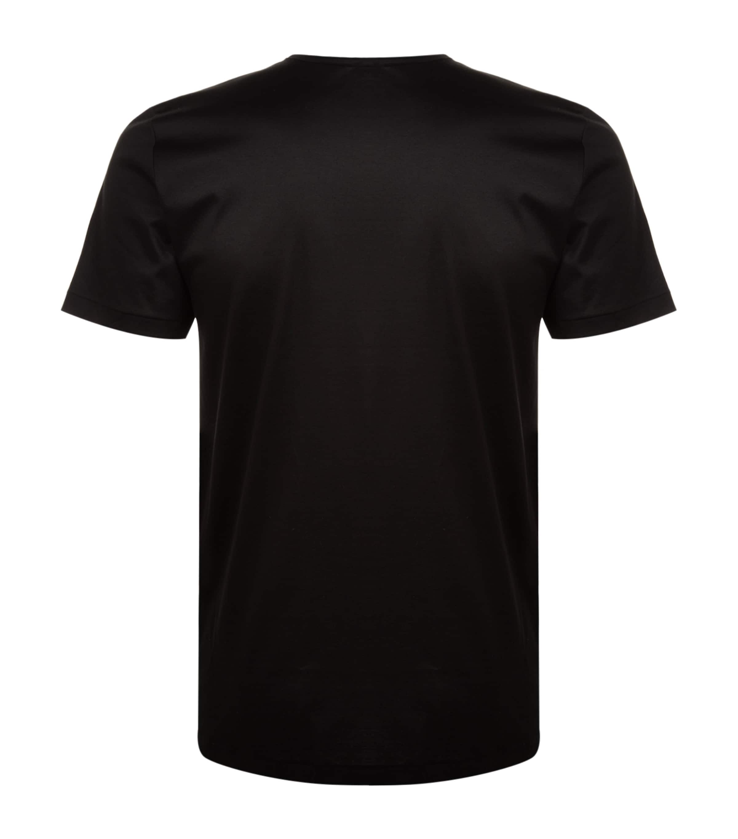 286 Sea Island Round Neck T-Shirt BLACK Image 3