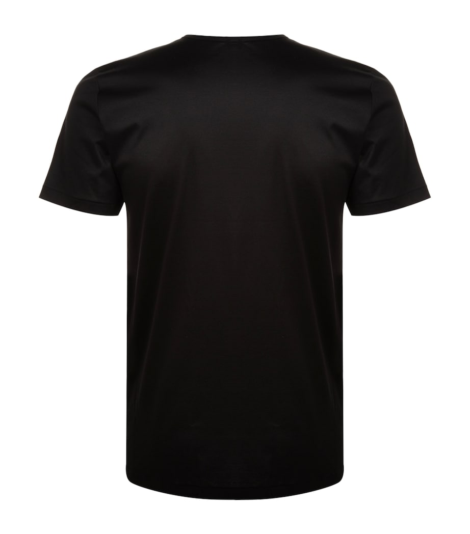286 Sea Island Round Neck T-Shirt BLACK Image 3