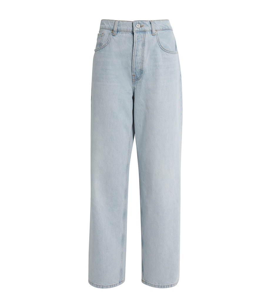 Manon High-Rise Straight Jeans WASHED BLUE Image 1