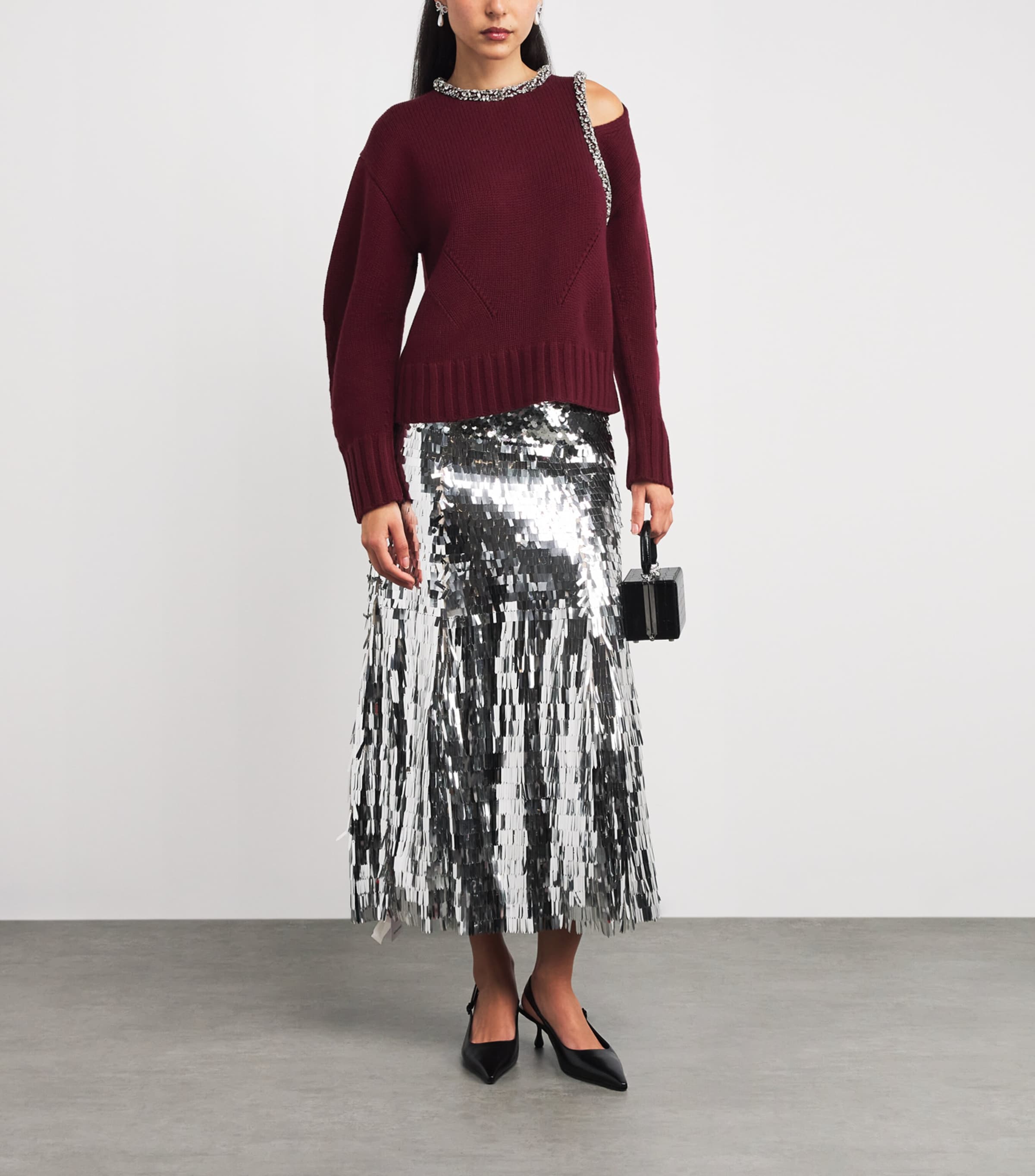 Wool-Cashmere-Blend Monroe Sweater OXBLOOD Image 2