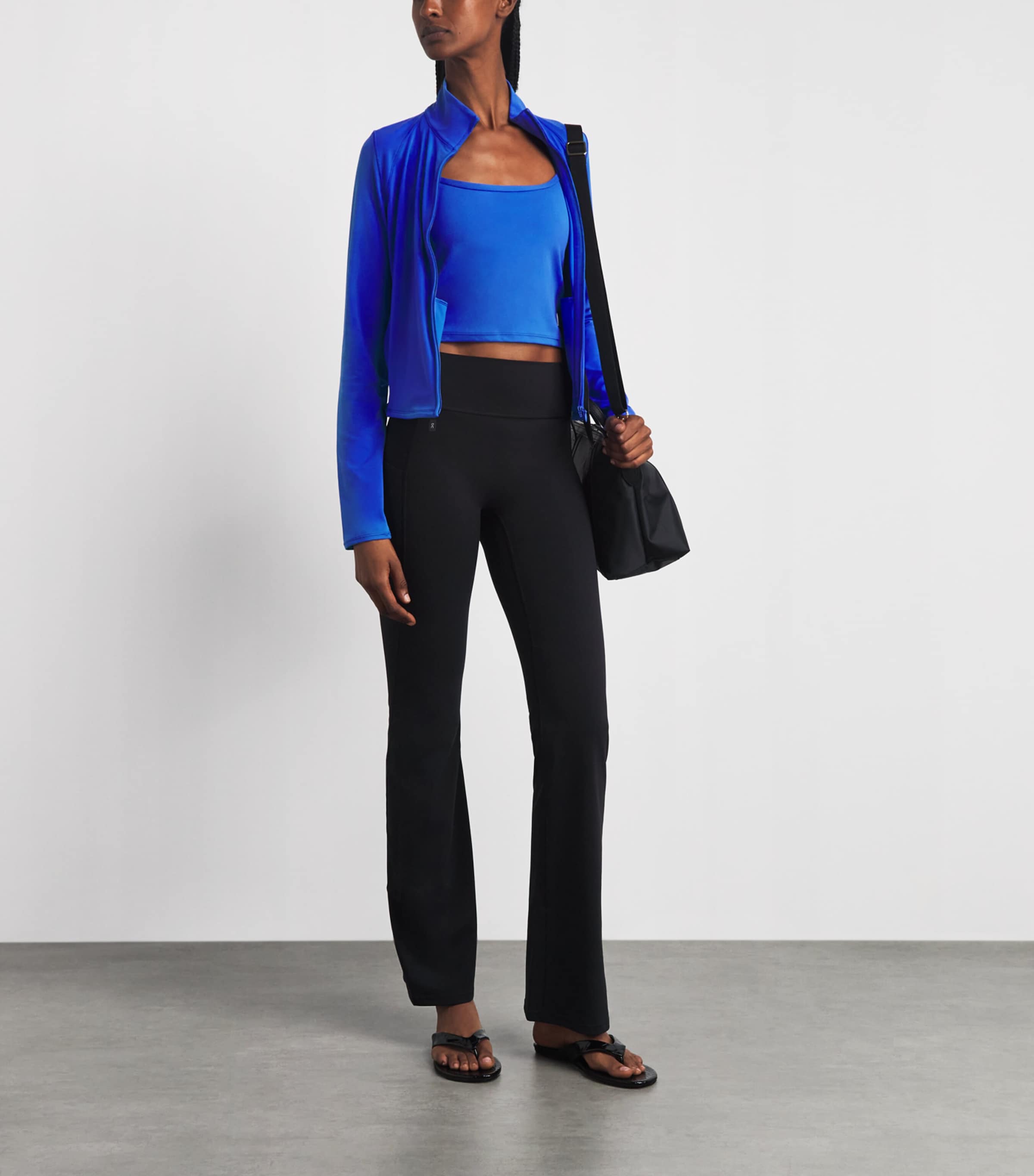 VUORI Womens AllTheFeels Zip-Up Top Electric Blue Image 2