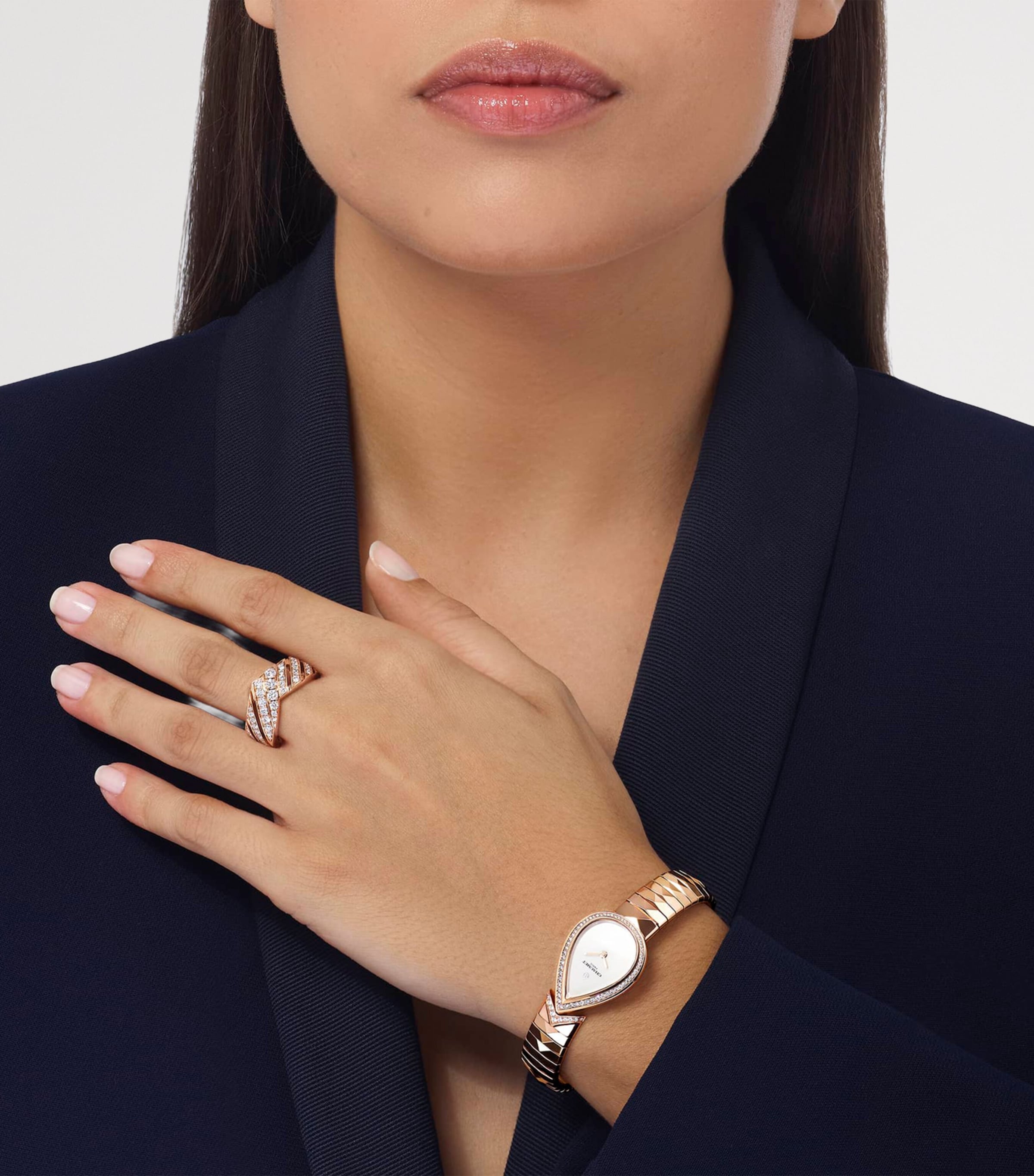 Chaumet Rose Gold and Diamond Joséphine Aigrette Watch (20.2mm) Pink Gold Image 2
