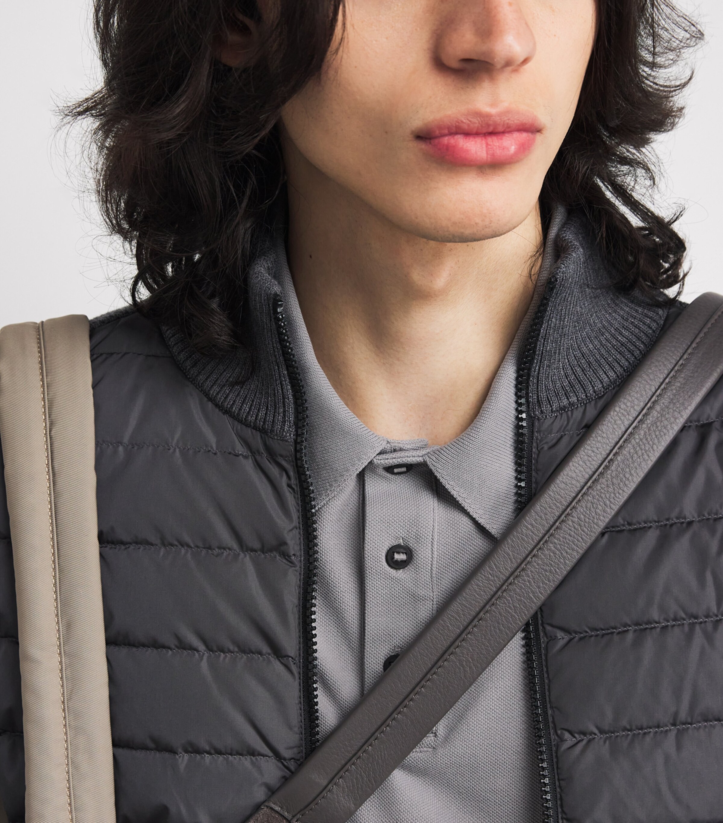 Canada Goose Mens Logo Beckley Polo Shirt Stratus Grey Image 6