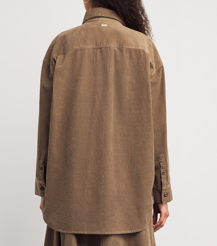 Corduroy Yasmin Shirt MILITARY BROWN Image 4
