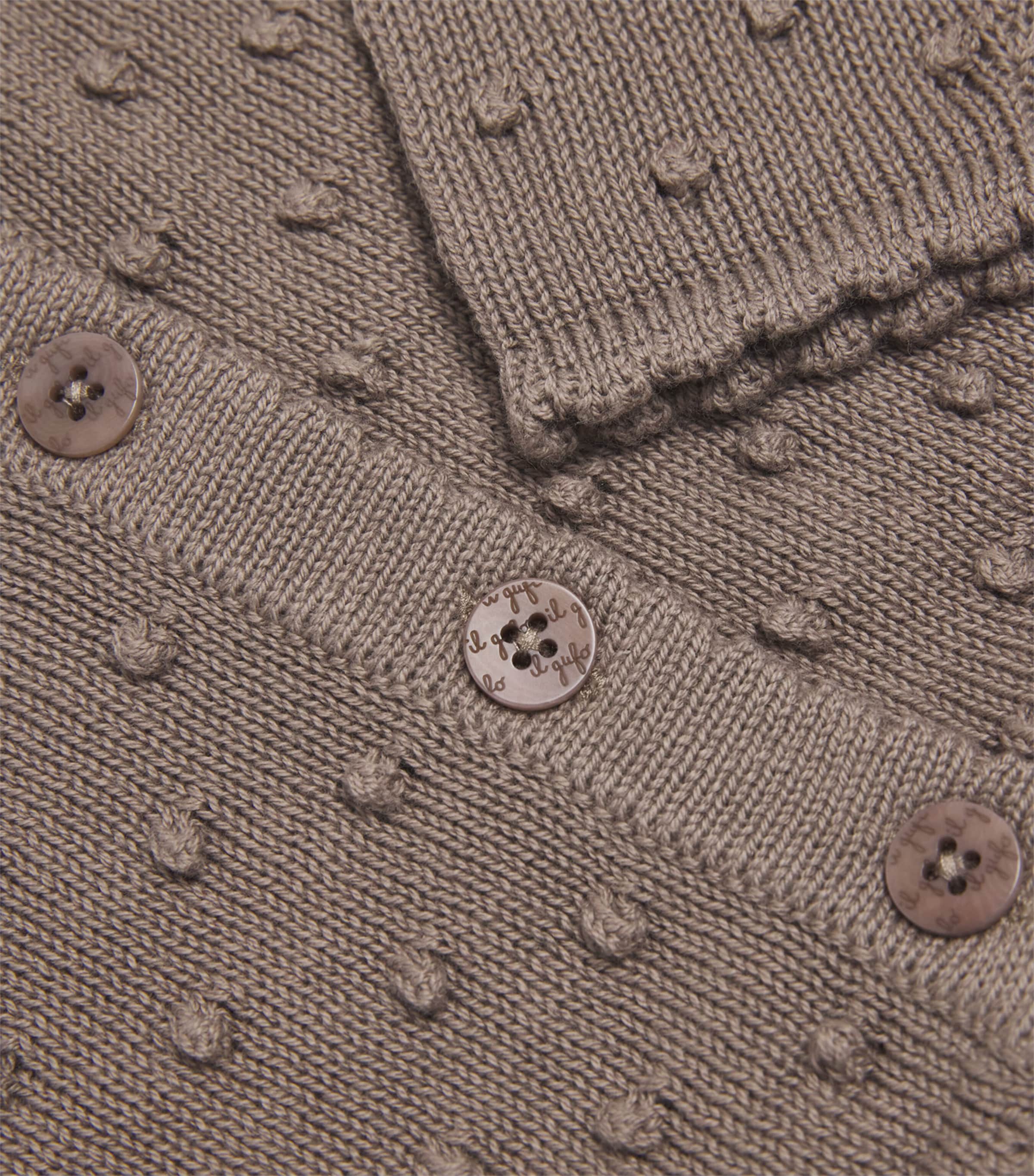 Wool Cardigan (6-36 Months) 175TEAK BROWN Image 3