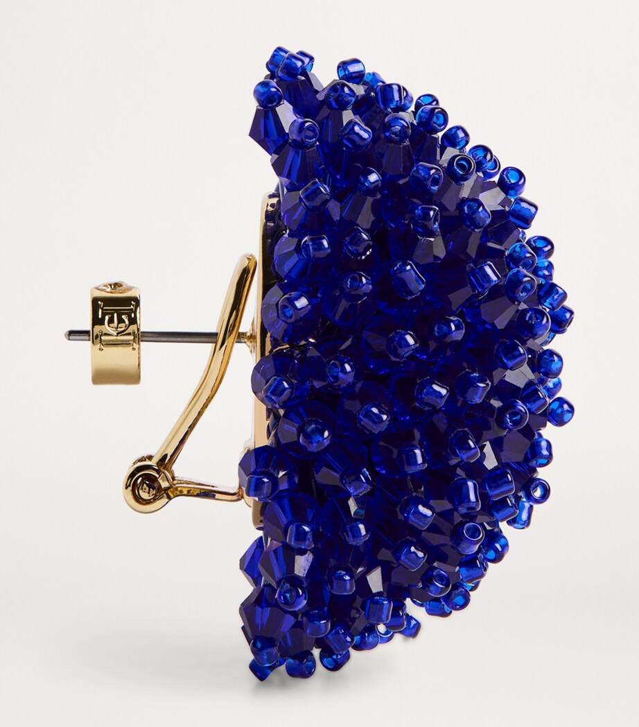 Beaded Dome Earrings 028 ULTRAMARINE Image 3