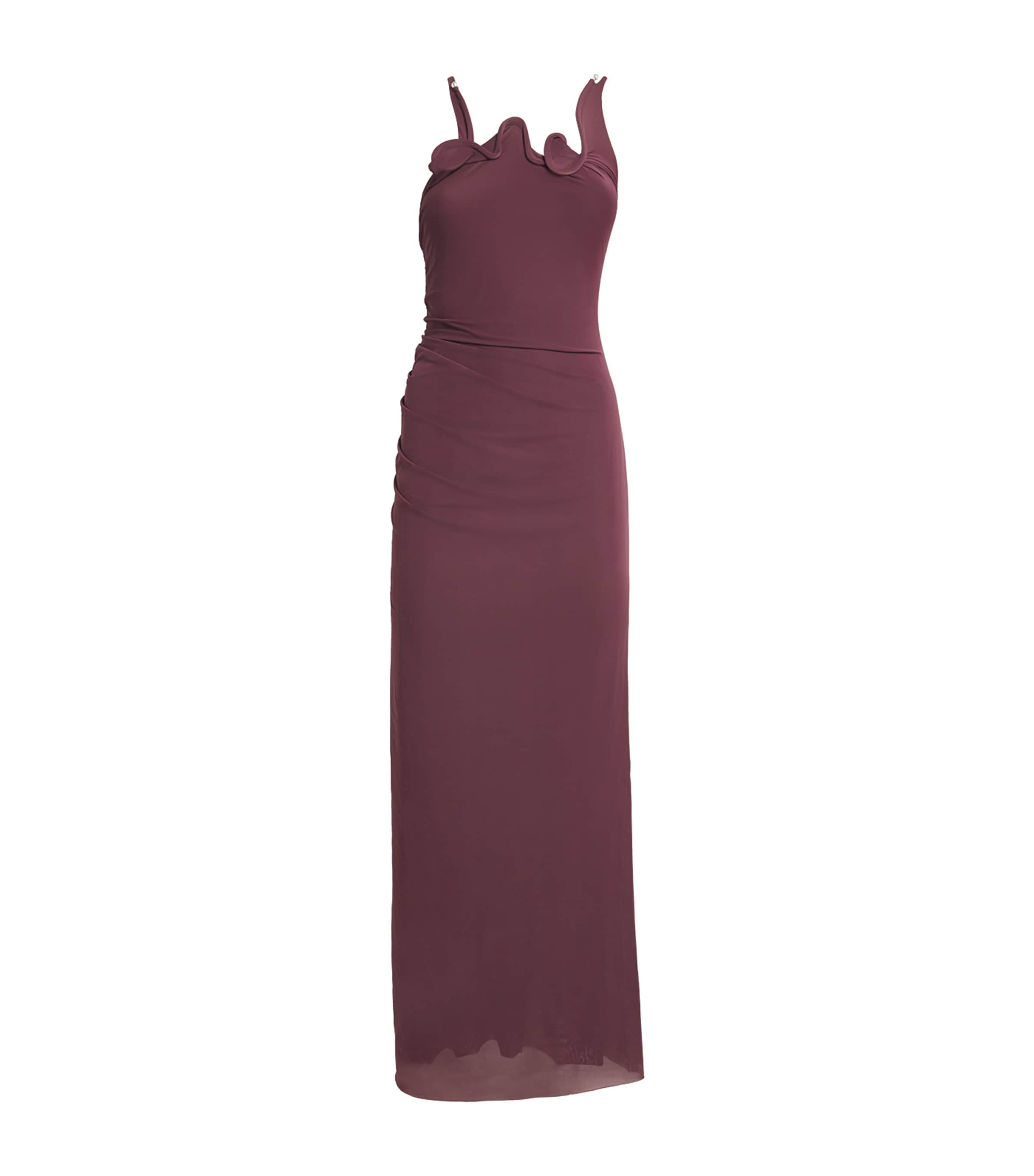 Christopher Esber Venus Cami Maxi Dress In Brown