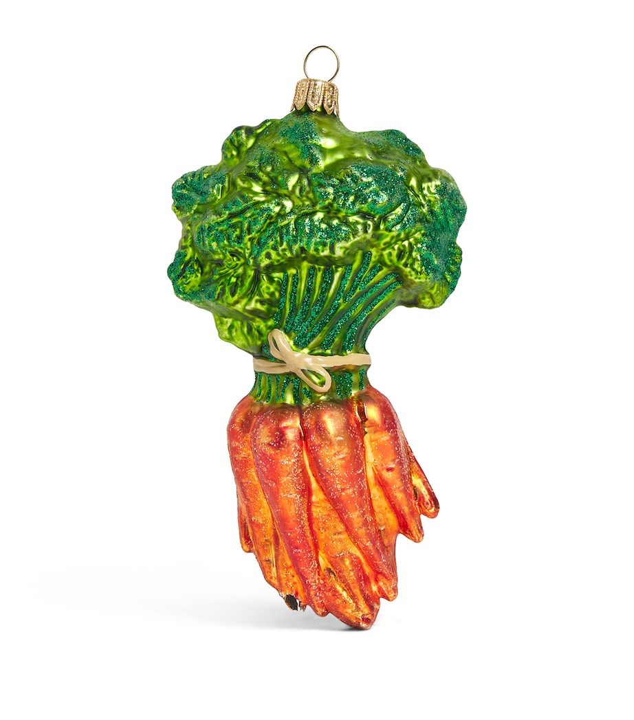 Harrods Glass Bunch of Carrots Tree Decoration Image 1