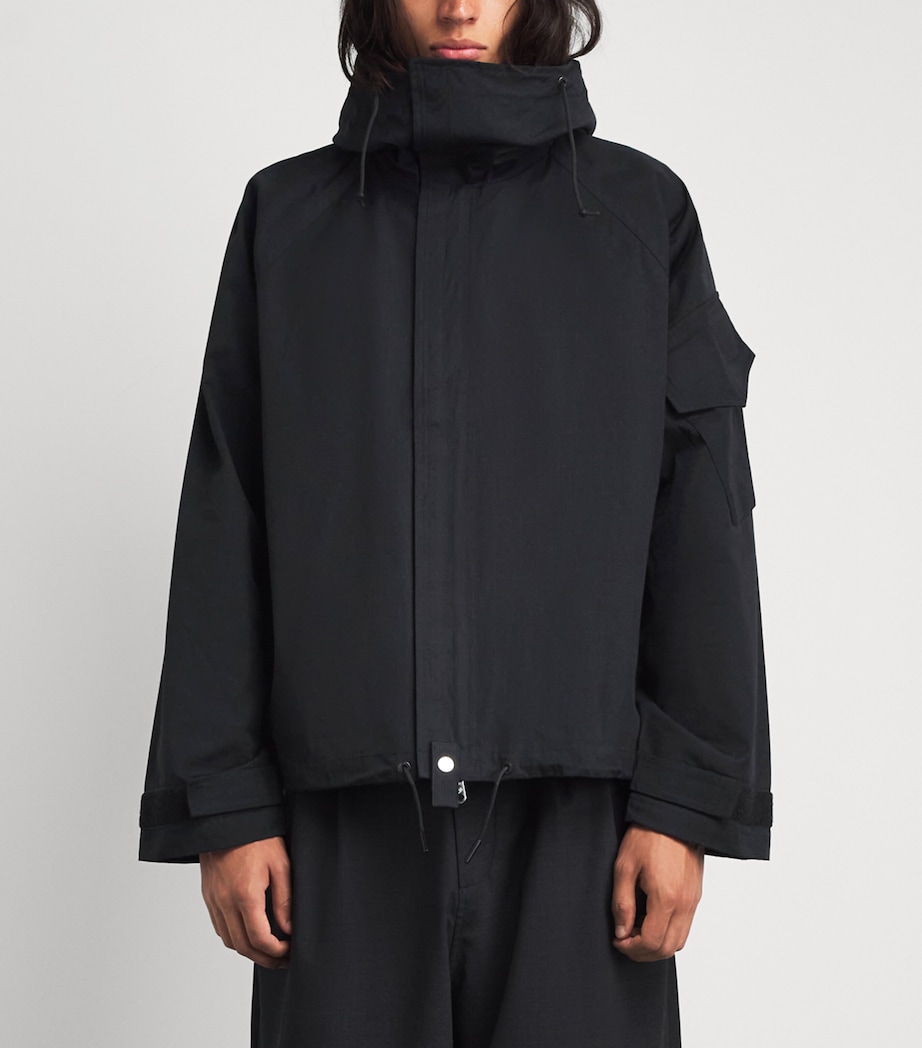 Cole Buxton Mens Cotton Windbreaker Black Image 4