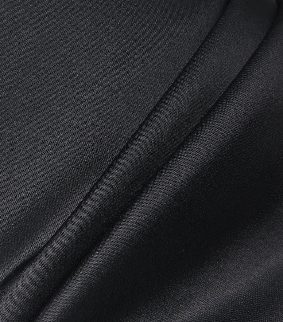 Silk-Blend Phare Maxi Dress BLACK Image 5