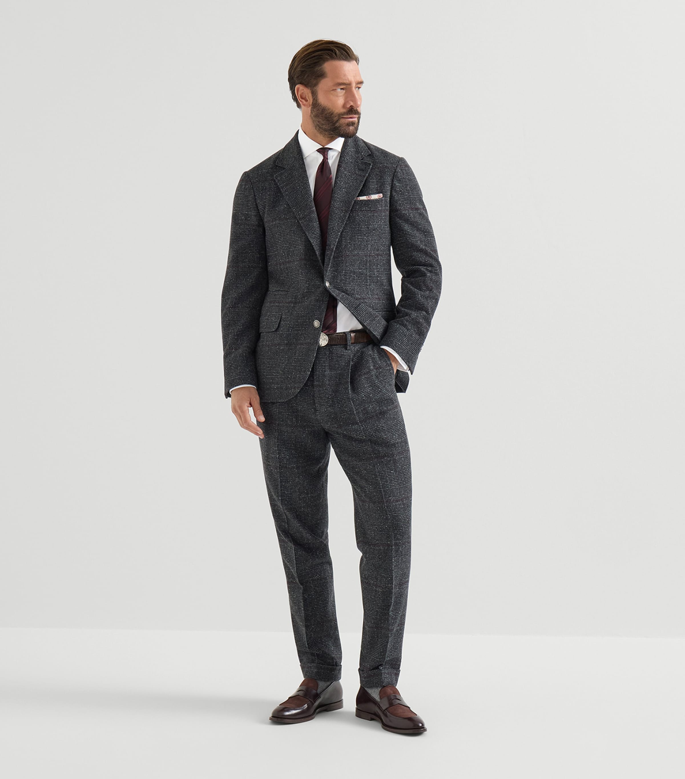 Brunello Cucinelli Mens Cotton Twill Shirt Image 5