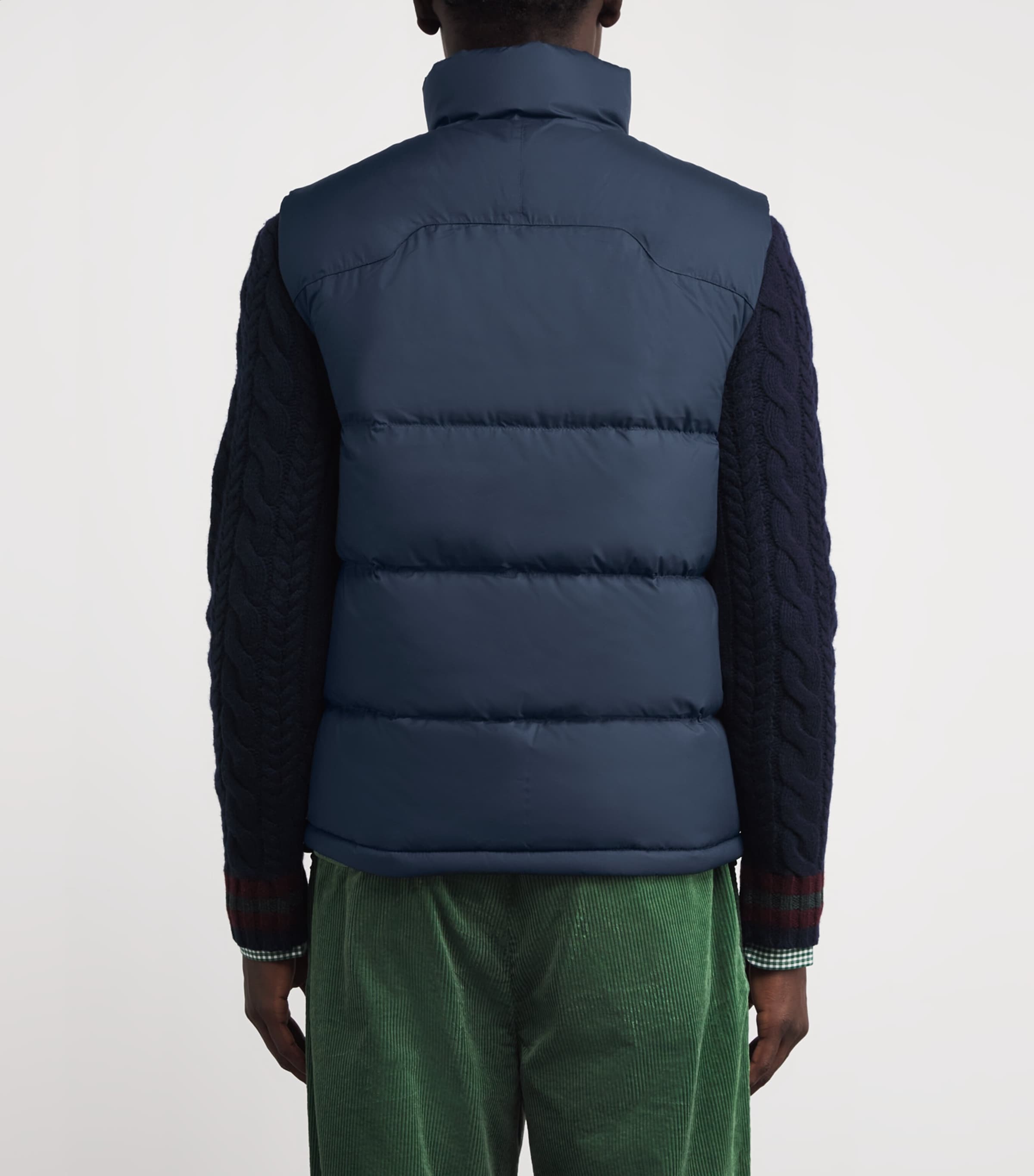 Water-Resistant Down Gorham Gilet NAVY Image 4