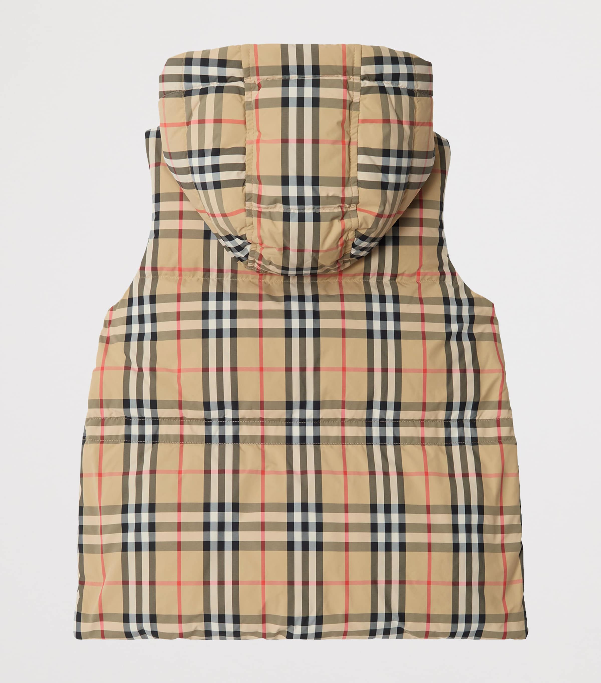 Burberry Kids Down Puffer Gilet (3-12 Years) Sand Ip Check Image 2