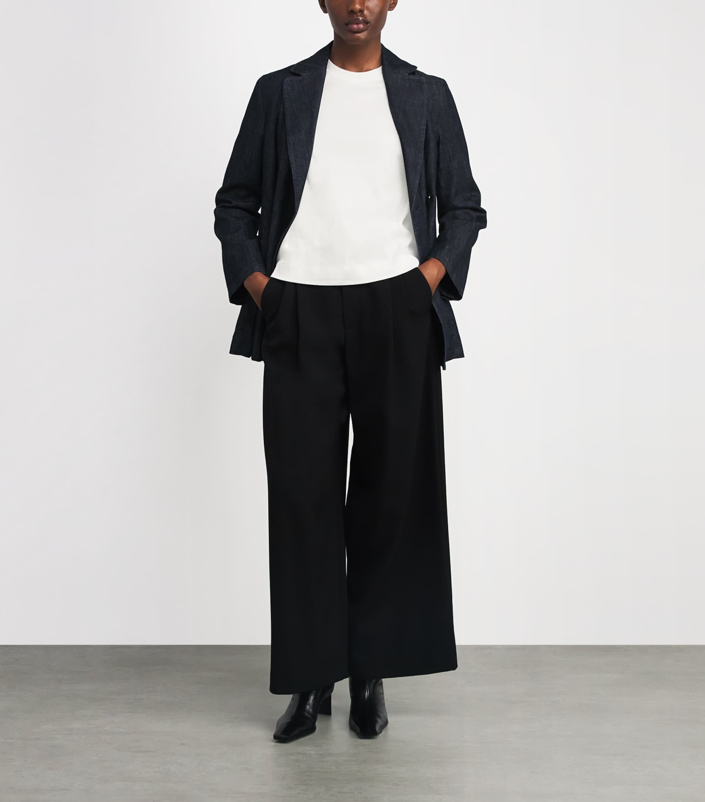 Stretch-Cotton Embroidered T-Shirt WHITE Image 2