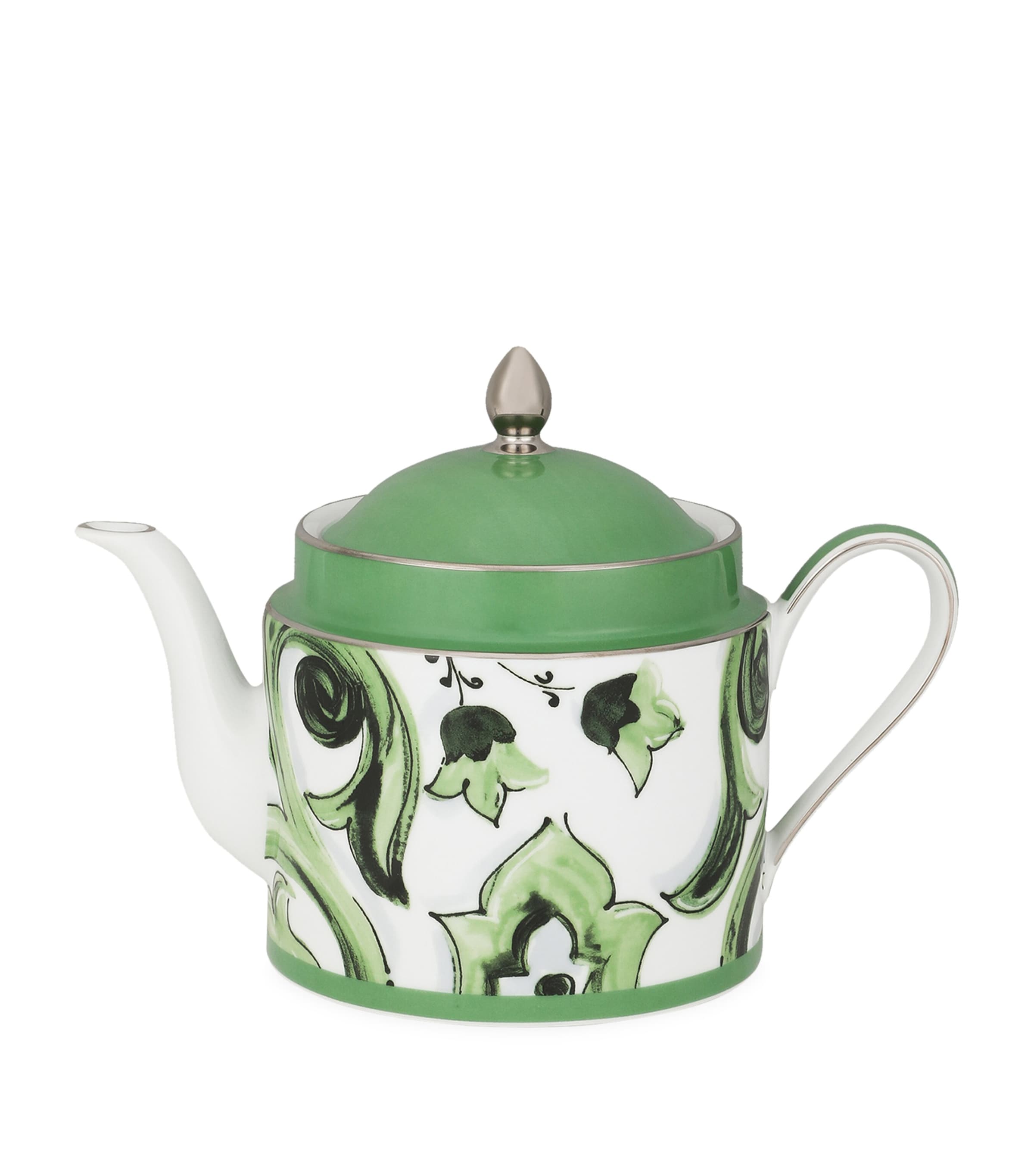 Dolce & Gabbana Casa Porcelain Majolica Teapot (18.5cm) | Dining | Tableware | Teapots | Designers | Dolce & Gabbana