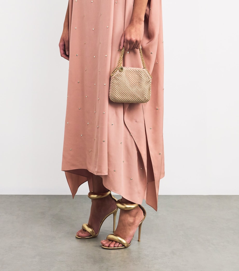Stella McCartney Rose Collection Mini Falabella Top-Handle Bag Dusty Rose Image 5