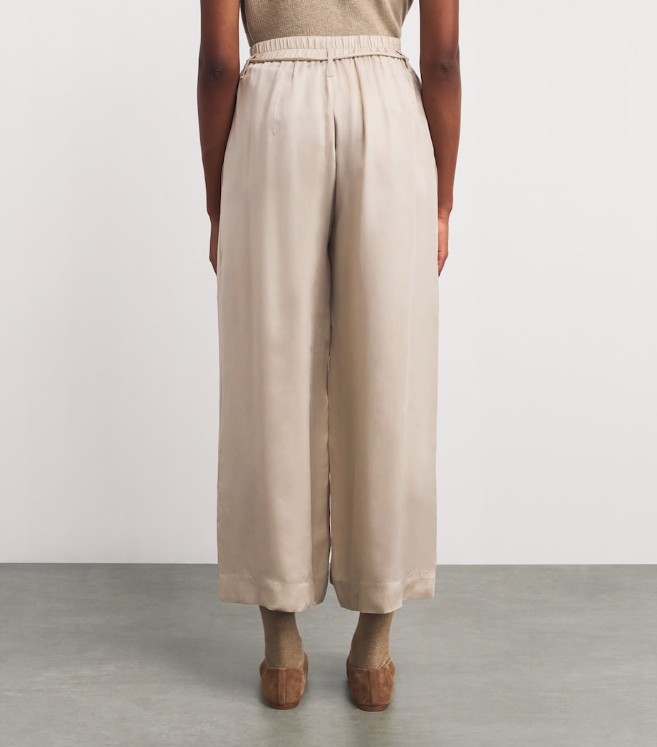 Sanded Wide-Leg Trousers S04 SISAL Image 4
