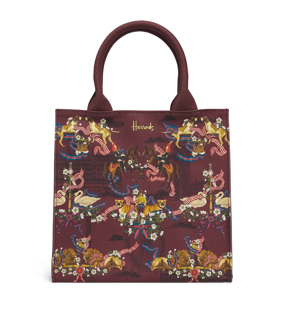 Harrods Small Great British Tote Bag Navy Image 1