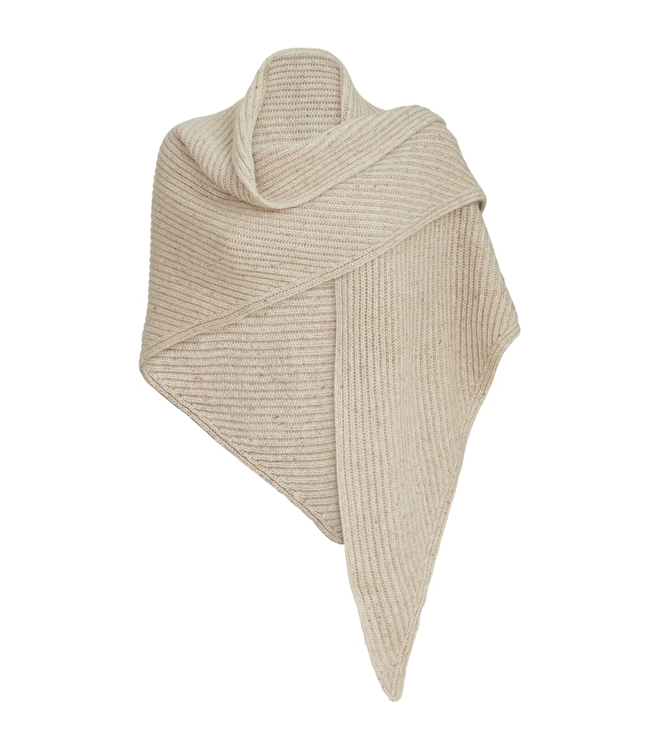 Brunello Cucinelli Cashmere-Blend Sparkling Shawl Light Beige Image 1
