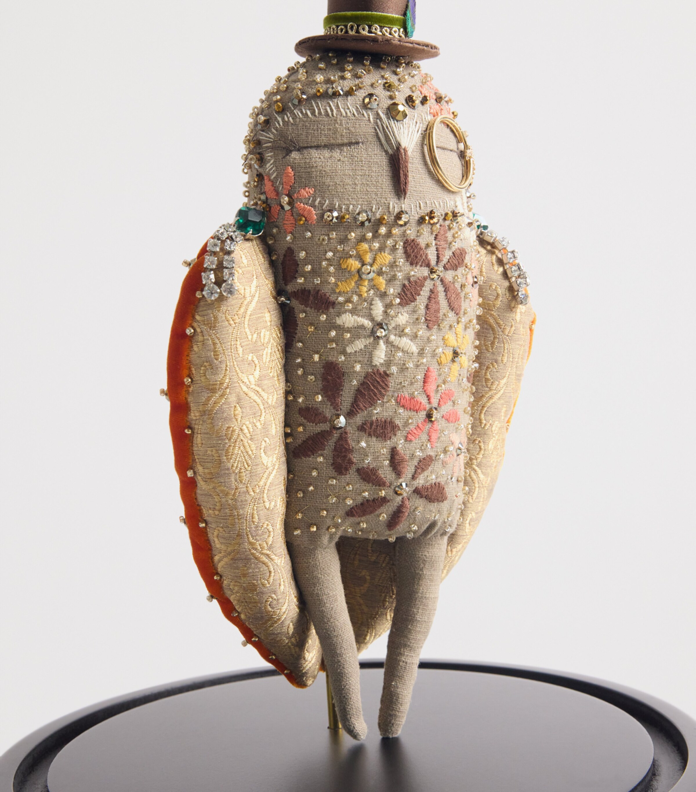 Alice Mary Lynch Charming Owl in Glass Dome Ornament Image 2