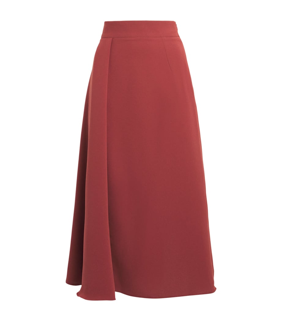 Georgette Dawn Midi Skirt CARMINE Image 1