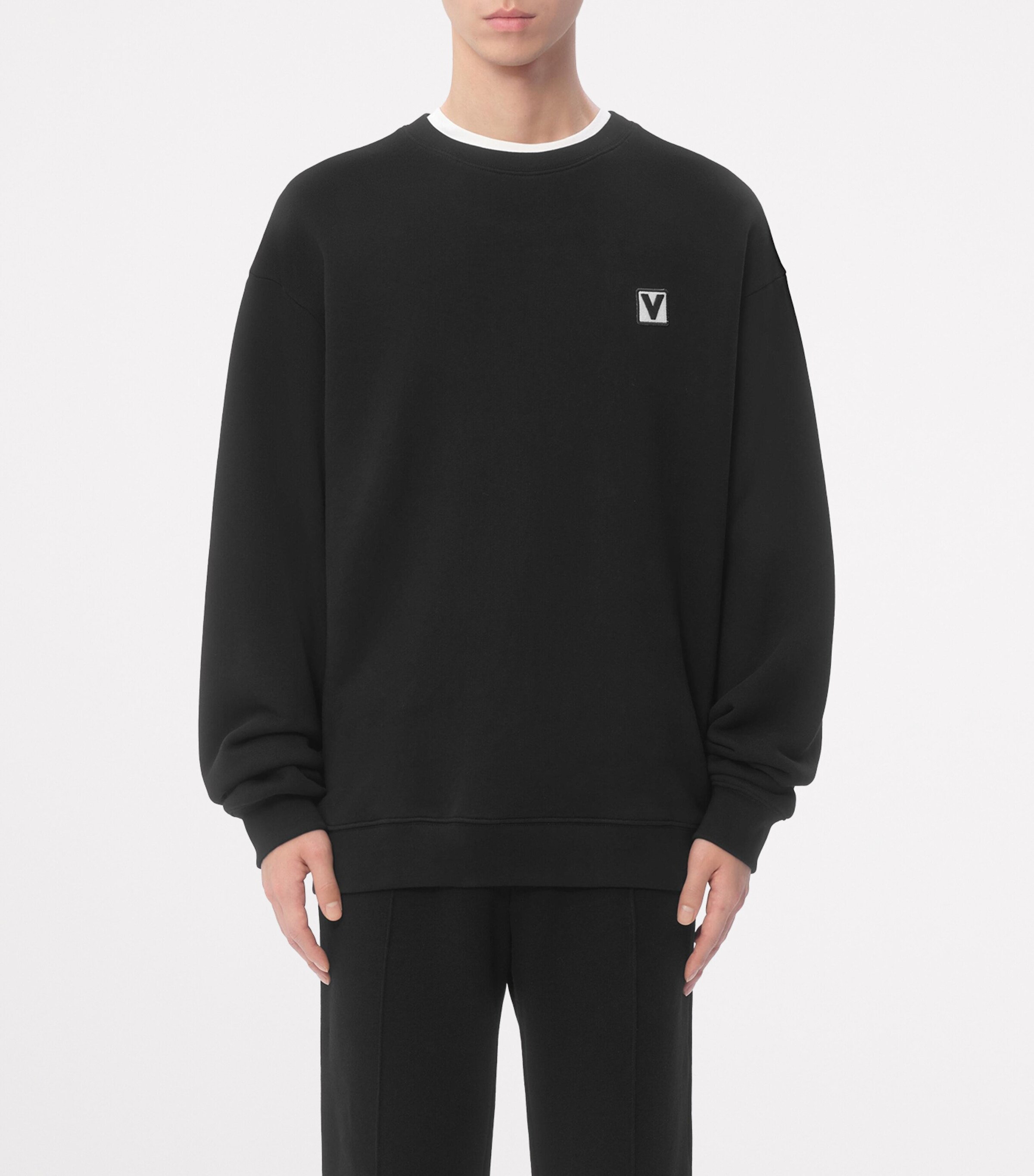 スウェット・トレーナー VALENTINO Cotton sweatshirt with frontal chez valentino Valentino Cotton Chez Valentino Sweatshirt | Harrods US