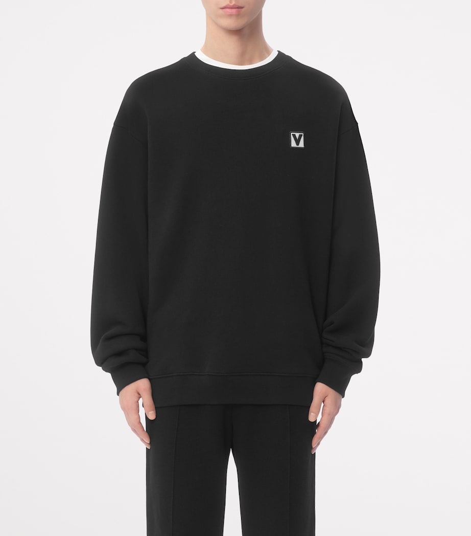 Cotton Chez Valentino Sweatshirt 0NO Image 2