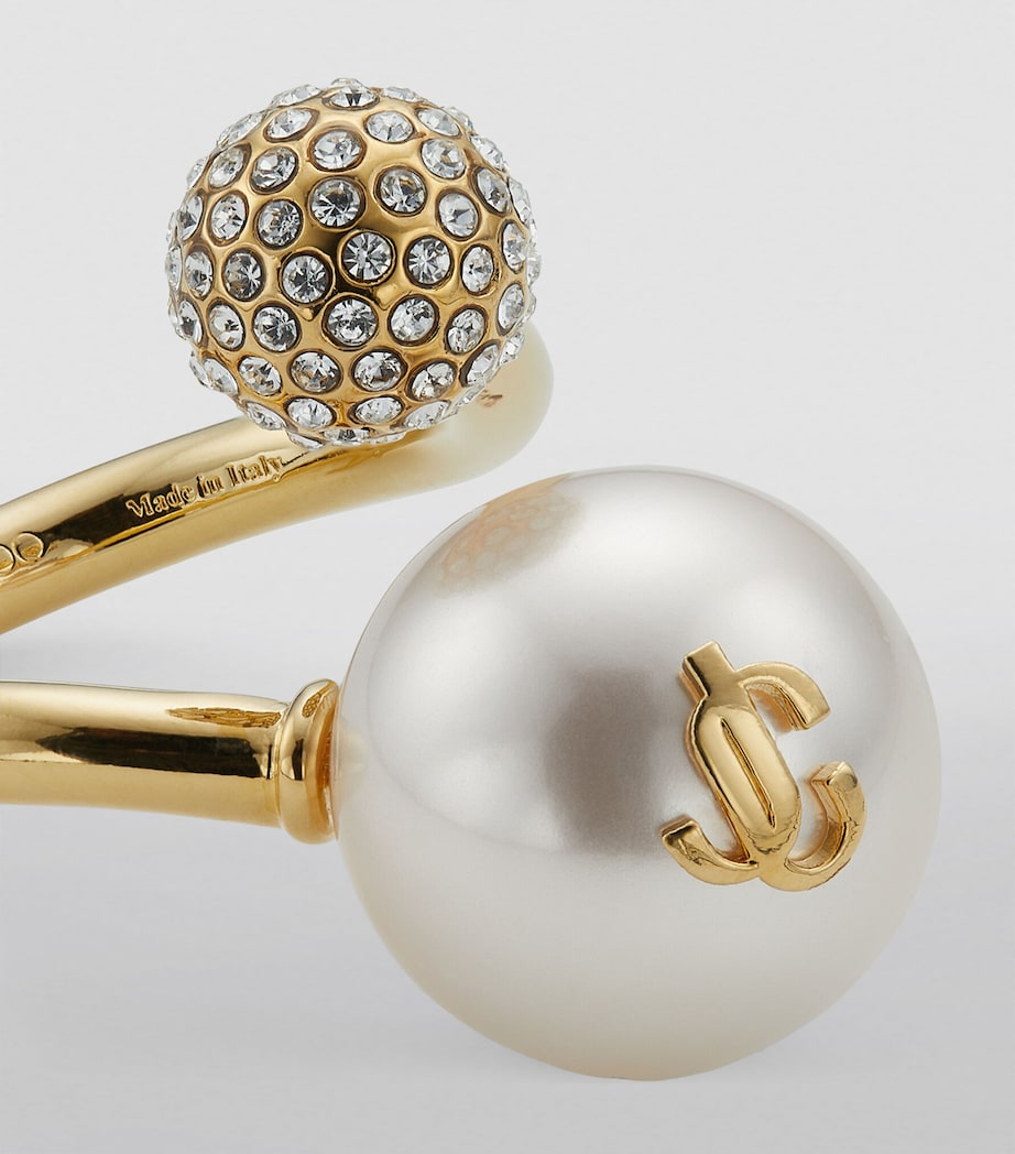 Embellished Auri Ring GOLD/WHITE/CRYSTAL Image 5