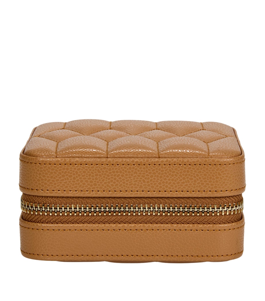 WOLF Lauren Travel Jewellery Case Caramel Image 1