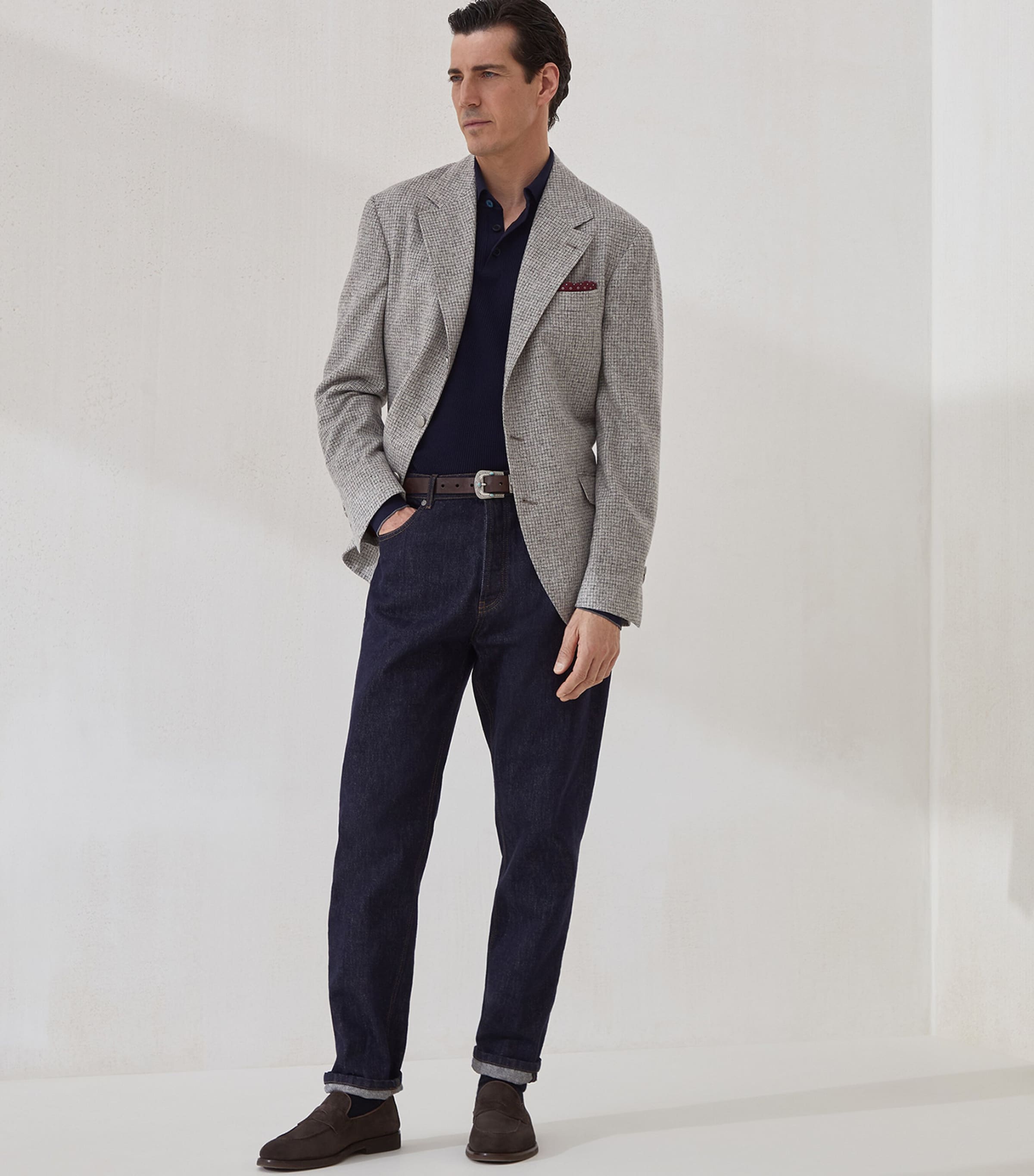 Cotton Polo Sweater CW425 Image 4