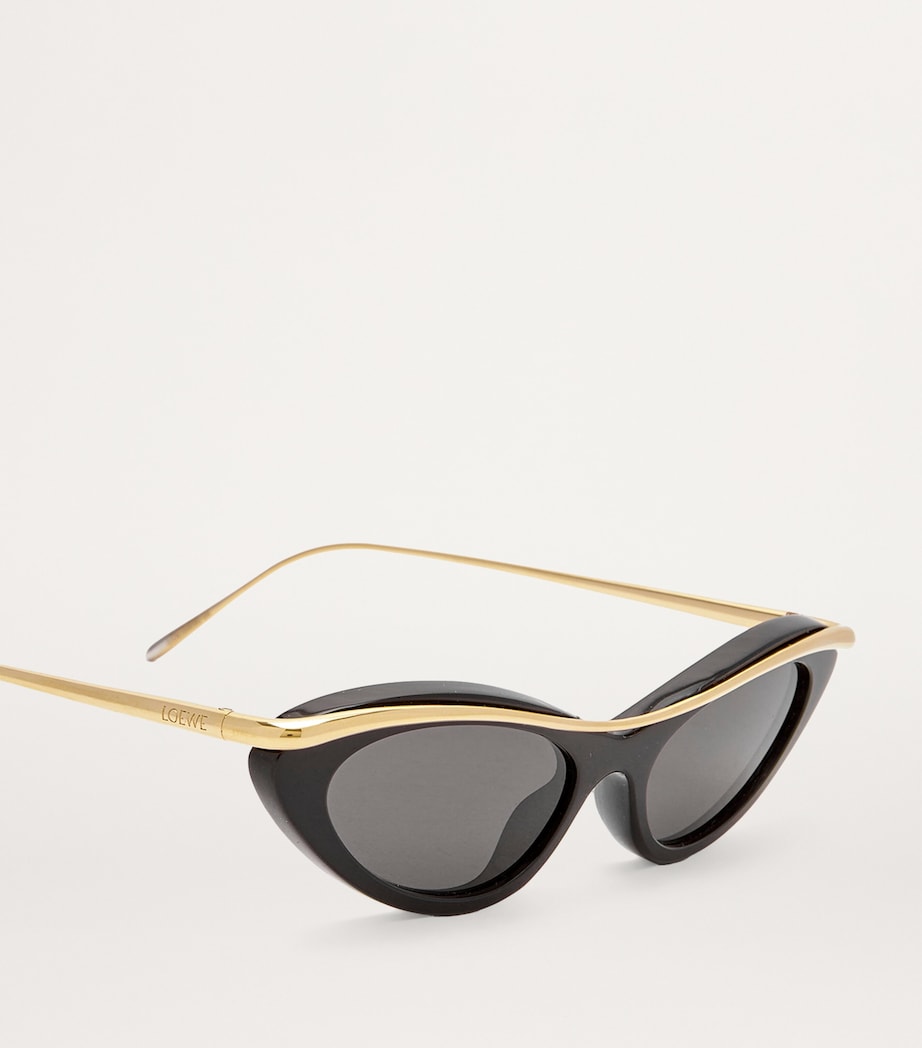 Whirl Cat Eye Sunglasses BLACK Image 4